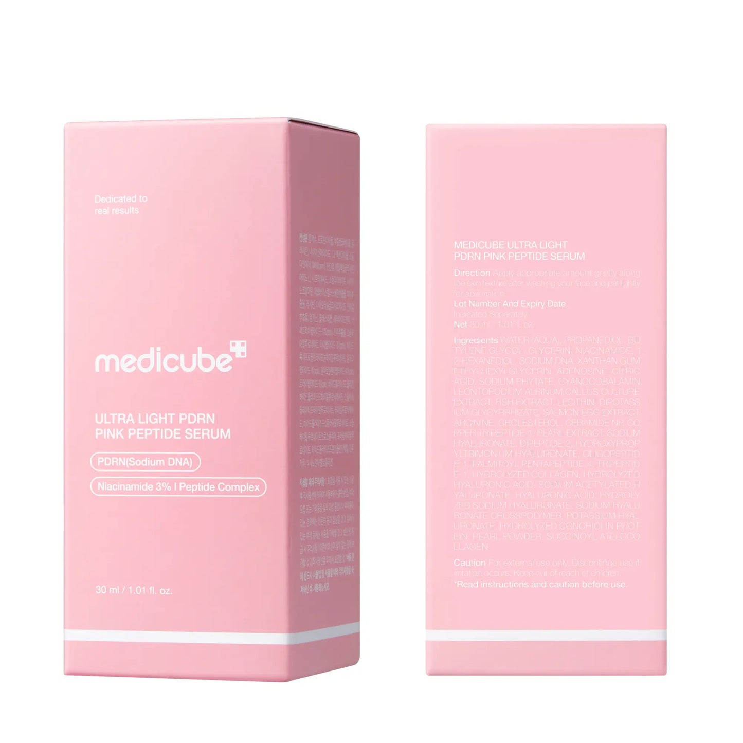 [NEW] [Medicube] Ultra Light PDRN Pink Peptide Serum | Lightweight Hydrating Serum with Salmon PDRN & Hyaluronic Acid | Fast-Absorbing Glow Care for Skin Clarity | K-Beauty, Korean Skincare (30Ml / 1.01 Fl. Oz.)