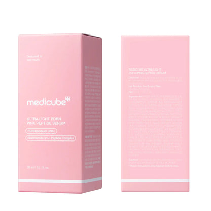 [NEW] [Medicube] Ultra Light PDRN Pink Peptide Serum | Lightweight Hydrating Serum with Salmon PDRN & Hyaluronic Acid | Fast-Absorbing Glow Care for Skin Clarity | K-Beauty, Korean Skincare (30Ml / 1.01 Fl. Oz.)