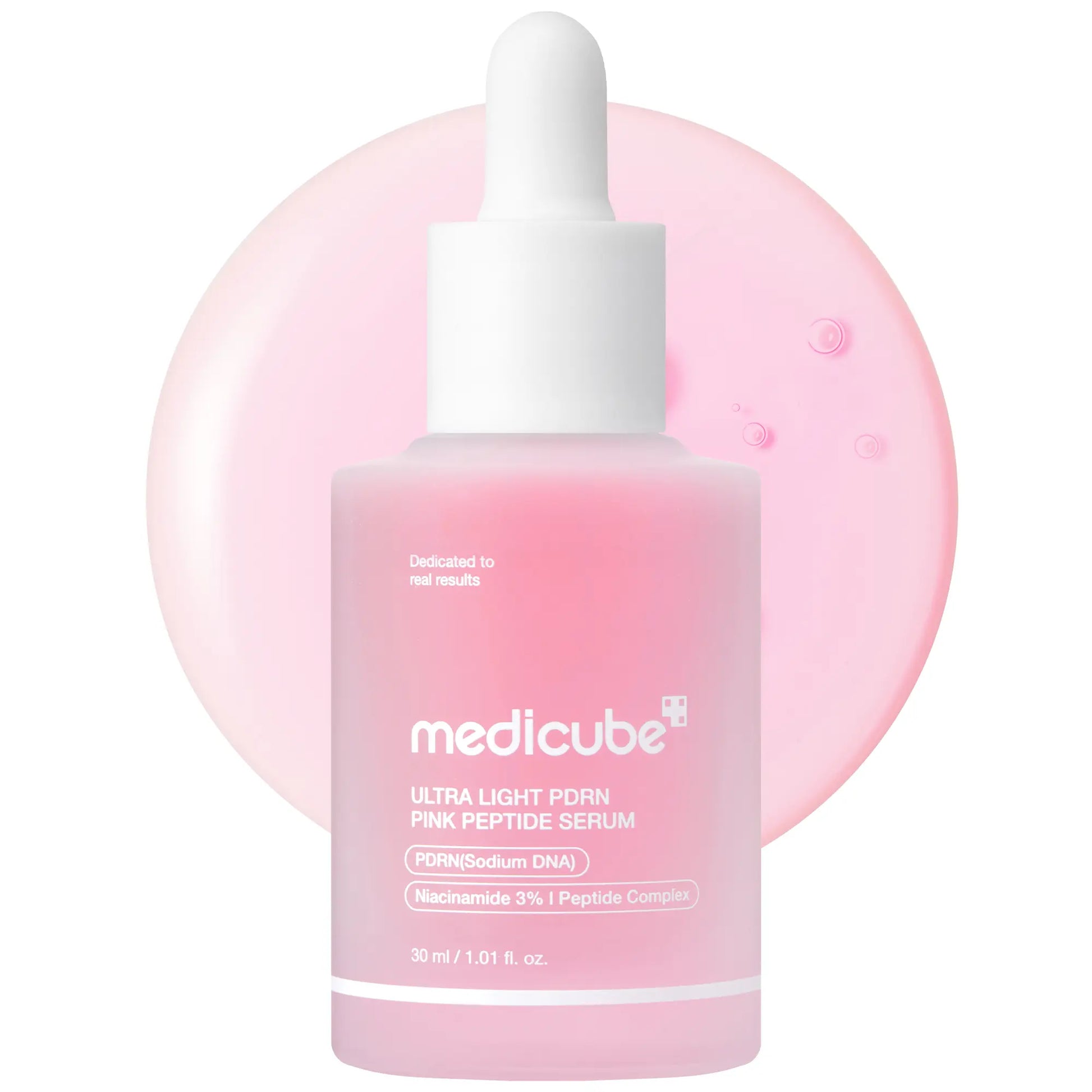 [NEW] [Medicube] Ultra Light PDRN Pink Peptide Serum | Lightweight Hydrating Serum with Salmon PDRN & Hyaluronic Acid | Fast-Absorbing Glow Care for Skin Clarity | K-Beauty, Korean Skincare (30Ml / 1.01 Fl. Oz.)